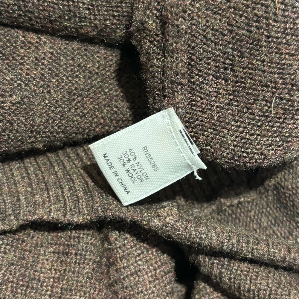 vintage 2000s Express brown knit empire waist top/dress - Picture 6 of 8